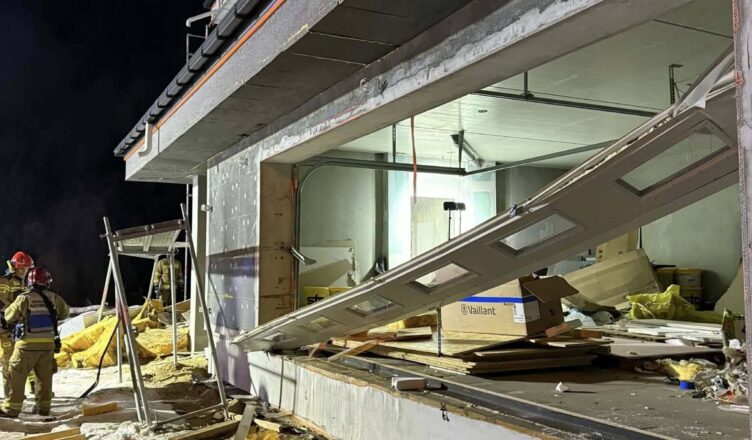 Wybuch gazu w Starym Kraszewie. Jedna osoba poszkodowana, budynek poważnie uszkodzony