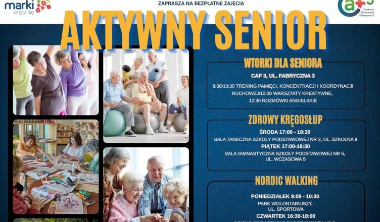 Marki - Aktywny Senior - nowy cykl startuje już 10 lutego!