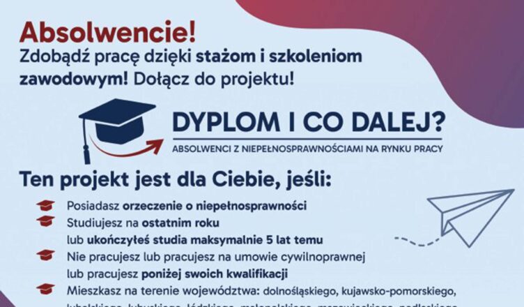 Dyplom i co dalej? Absolwenci z niepełnosprawnościami na rynku pracy
