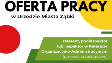 Ząbki - Oferta pracy w Urzędzie Miasta