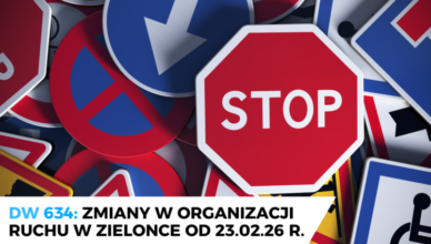 Zmiany w organizacji ruchu na DW634 w Zielonce