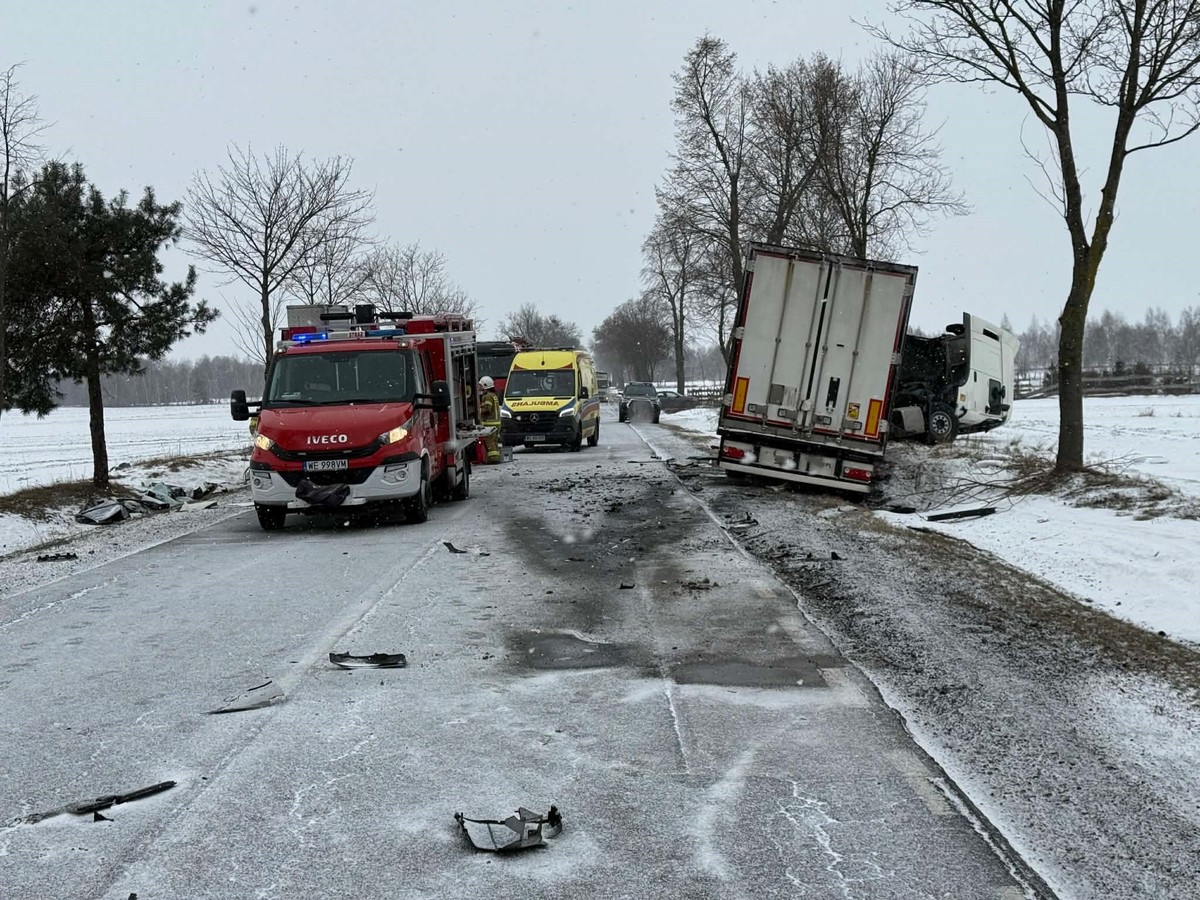 Śmiertelny wypadek na DK57