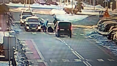 Zdarzenie drogowe z udziałem pieszej w Wyszkowie