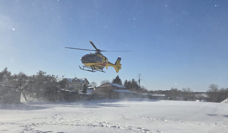 Zakroczym: potrącenie pieszej. Na miejscu lądował śmigłowiec LPR