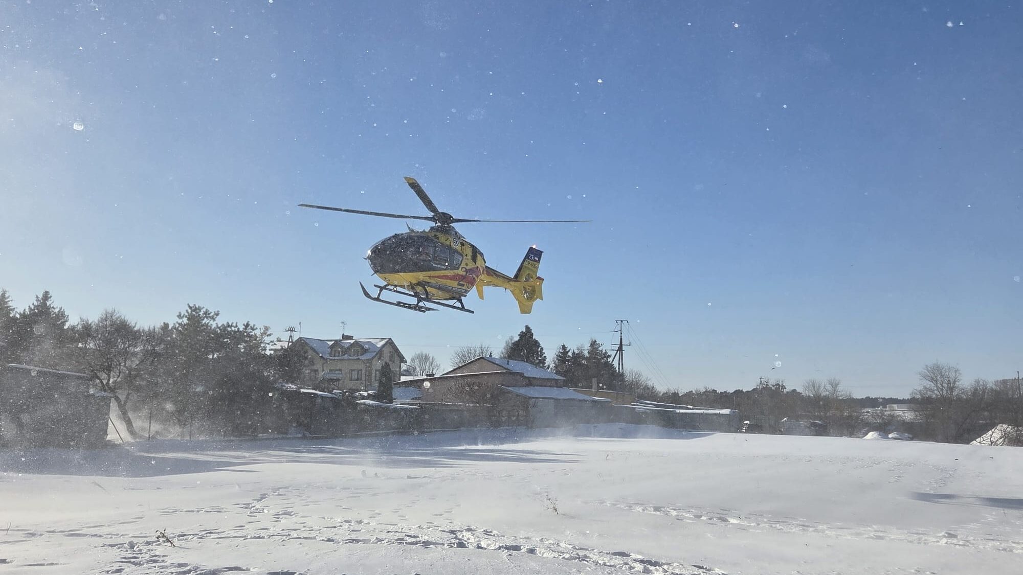 Zakroczym: potrącenie pieszej. Na miejscu lądował śmigłowiec LPR