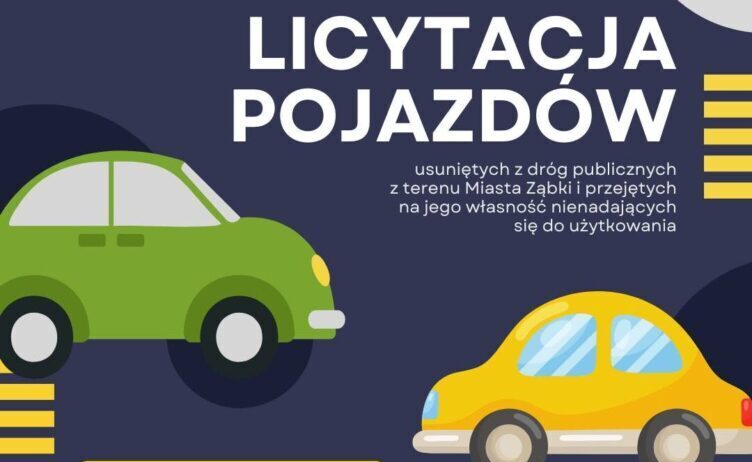 Ząbki - Licytacja pojazdów usuniętych z dróg publicznych z terenu miasta
