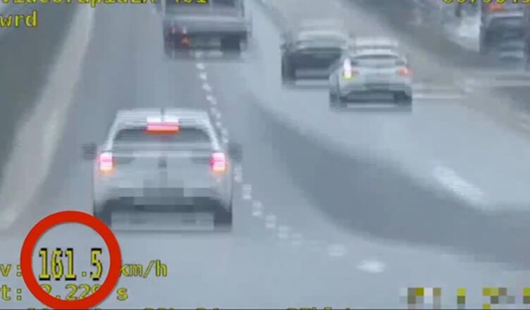 Ponad 160 km/h przy ograniczeniu do 90 km/h – zdecydowana reakcja policjantów