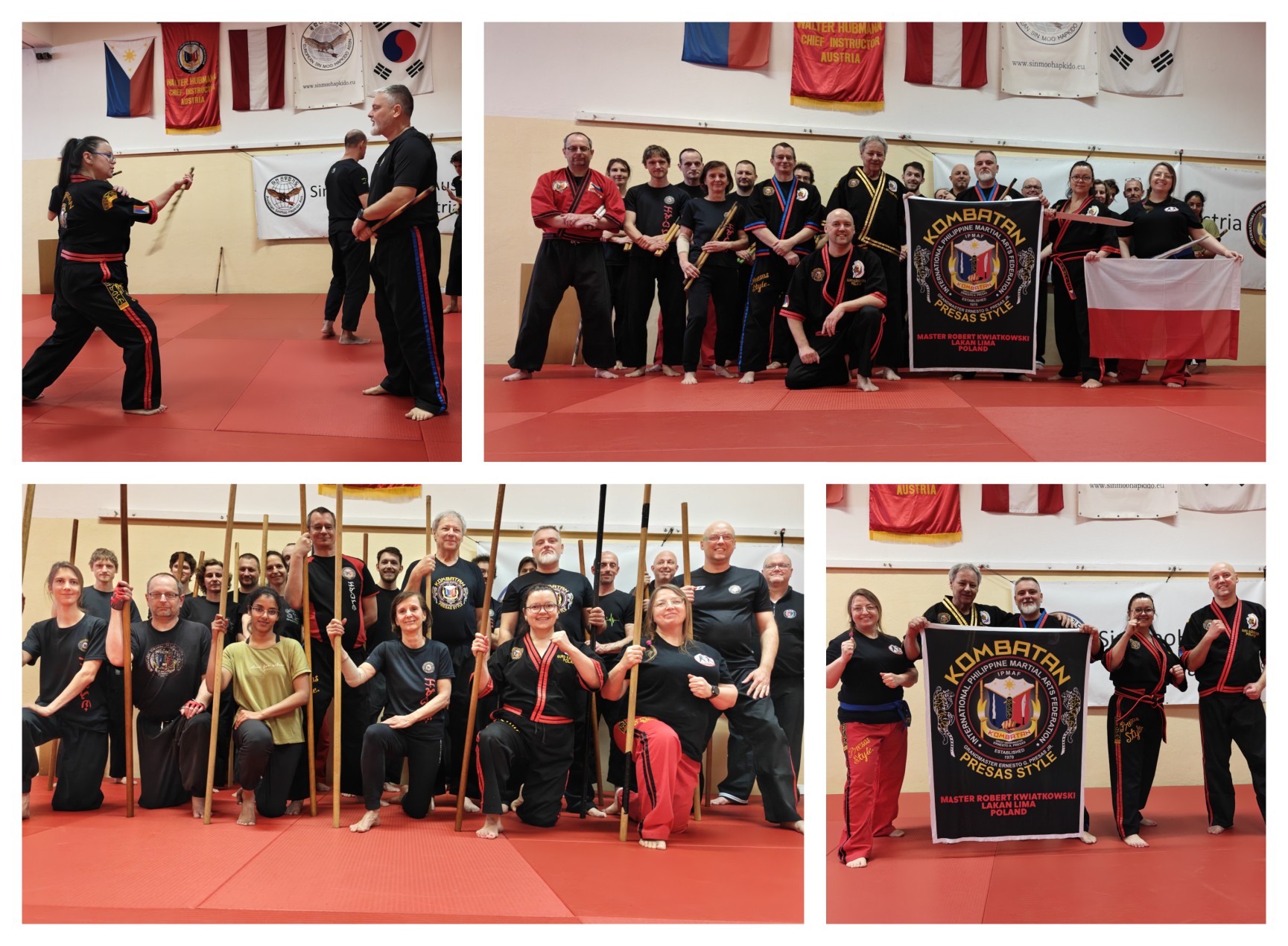 Ząbki na macie w Grazu. Instruktorzy FMA z MOSiR szkolili się na seminarium Kombatan
