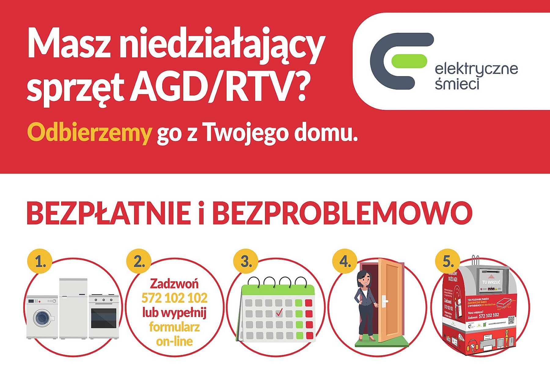 Marki - Duże elektroodpady odbierane bezpłatnie