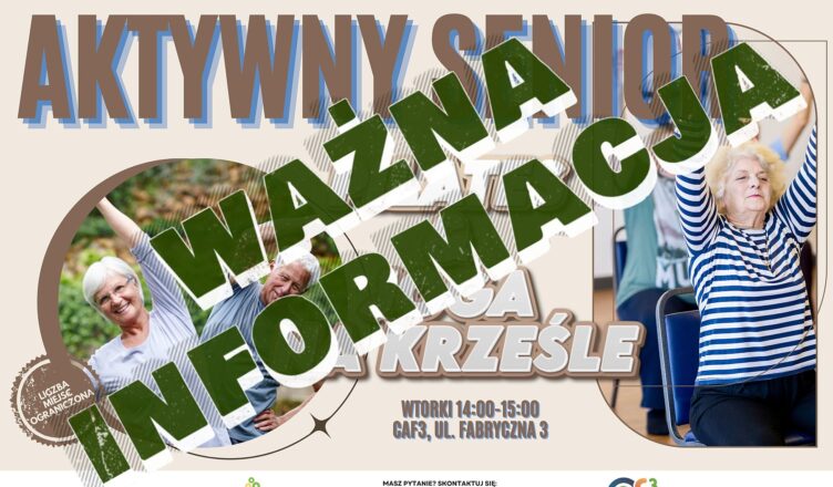 Marki - Zmiany w organizacji zajęć Pilates&Joga na krześle