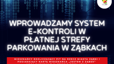Ząbki - Nowoczesny system e-kontroli w płatnej strefie parkowania