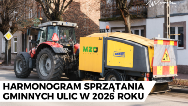 Wołomin - Harmonogram sprzątania gminnych ulic w 2026 roku