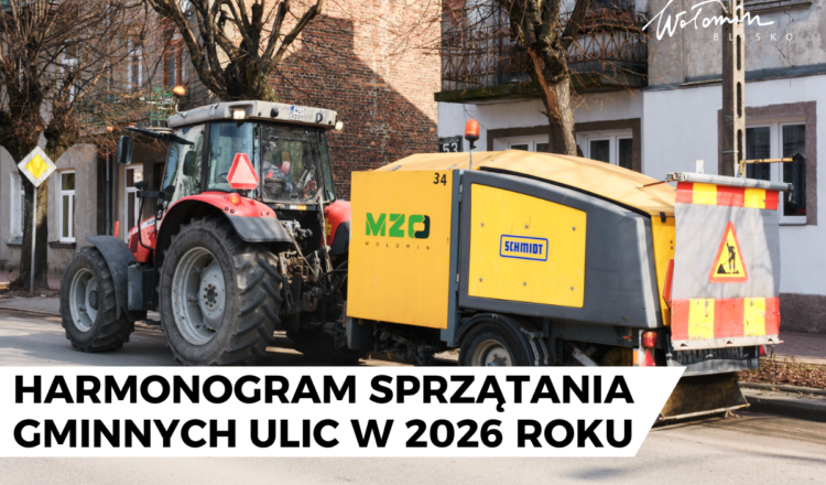 Wołomin - Harmonogram sprzątania gminnych ulic w 2026 roku