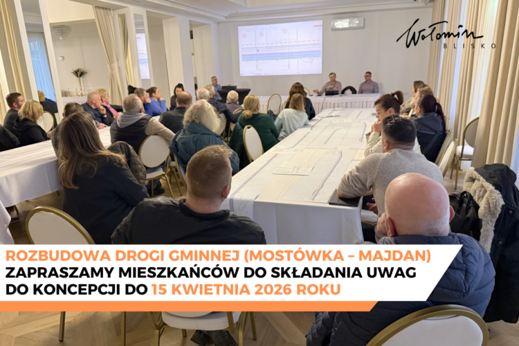 Koncepcja rozbudowy drogi gminnej Mostówka – Majdan
