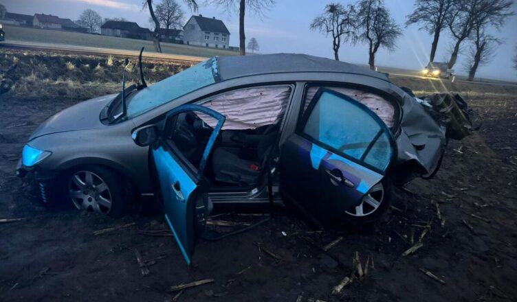 Dachował i uciekł. Po kilkunastu godzinach wpadł w ręce policji