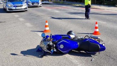 Kolejne groźne zdarzenie z udziałem jednośladu