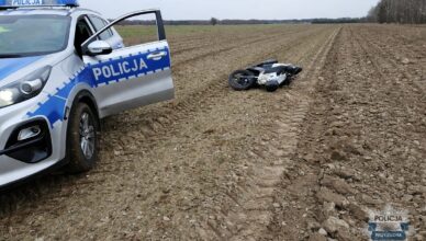 Pościg za motocyklistą w Kamiennej Woli. 35-latek odpowie przed sądem
