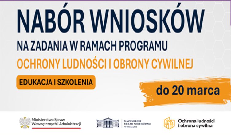 Ruszył nabór wniosków na edukację i szkolenia w programie OLiOC