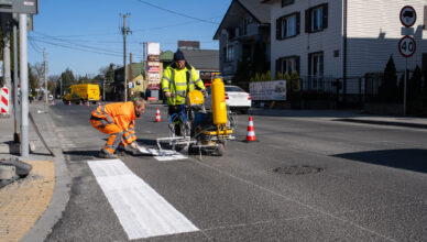 Zielonka - Droga wojewódzka 634 z nową docelową nawierzchnią