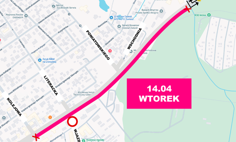 DW634 - prace i organizacja ruchu we wtorek, 14 kwietnia w Zielonce