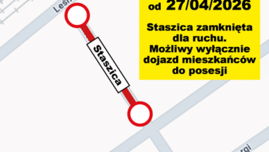 Zielonka - Rusza przebudowa części ul. Staszica