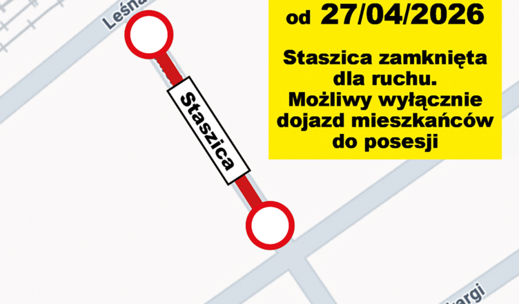 Zielonka - Rusza przebudowa części ul. Staszica