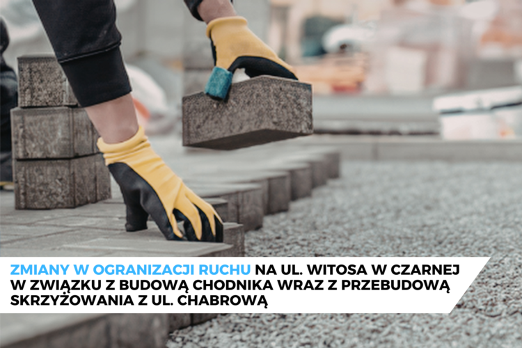 Wołomin - Czasowa organizacja ruchu na drodze powiatowej ul. Witosa w Czarnej