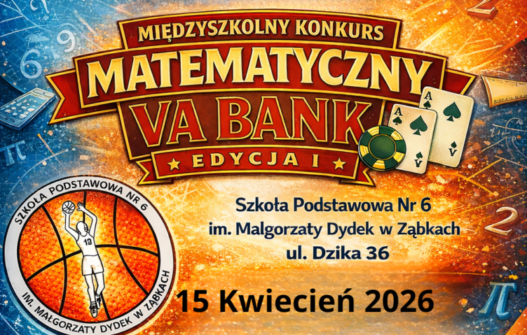 Ząbki - Konkurs Matematyczny Va Bank pod Patronatem Burmistrza Miasta