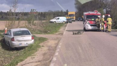 Czarny weekend na drogach Płocka. Potrącenia, śmigłowiec LPR i dwie osoby w szpitalu