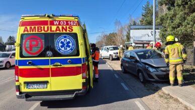 Groźne zderzenie w Stanisławowie. Dwie osoby trafiły do szpitala