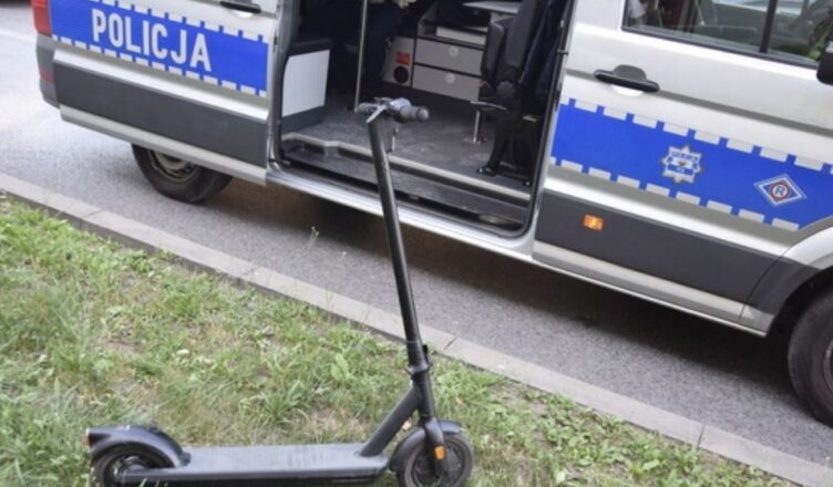 Zdarzenia z udziałem nieletnich na hulajnogach elektrycznych. 14-latek był nietrzeźwy