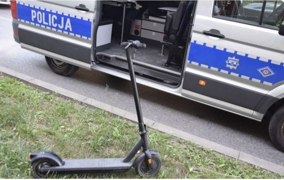 Zdarzenia z udziałem nieletnich na hulajnogach elektrycznych. 14-latek był nietrzeźwy