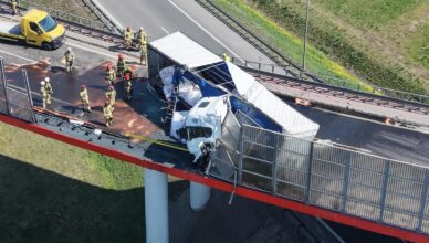 Pijany kierowca ciężarówki rozbił się na węźle Konotopa. Wyrok zapadł w 48 godzin.