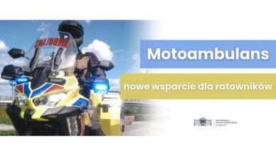 Motocykl zamiast karetki? Nowe wsparcie dla ratowników