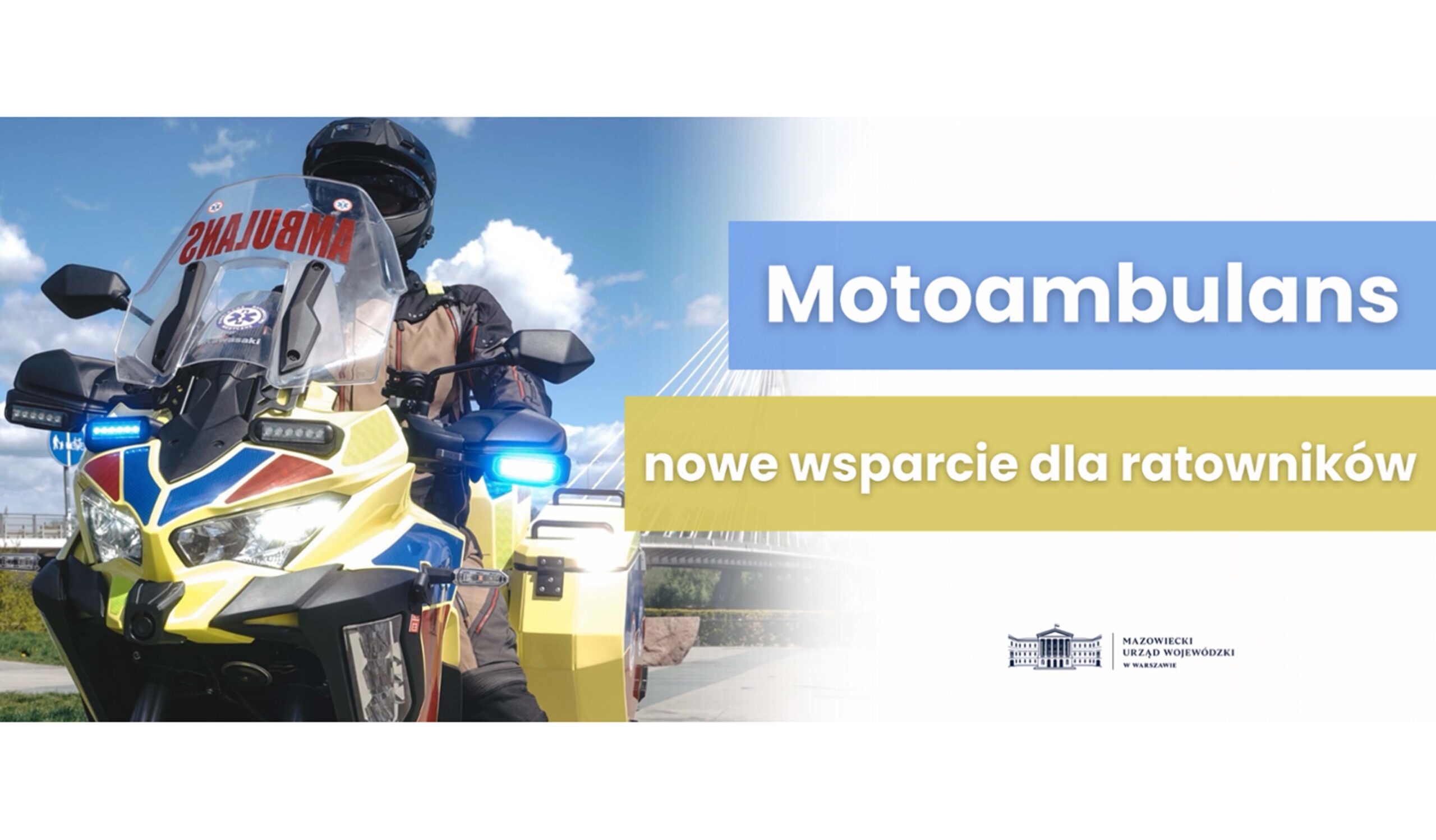 Motocykl zamiast karetki? Nowe wsparcie dla ratowników
