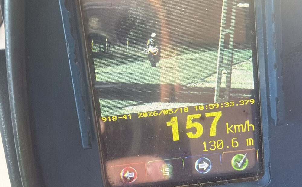 Motocyklem 157 km/h w obszarze zabudowanym