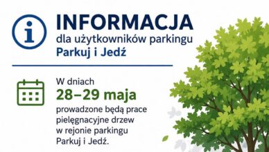 Tłuszcz - Informacja dla użytkowników parkingu Parkuj i Jedź przy PKP