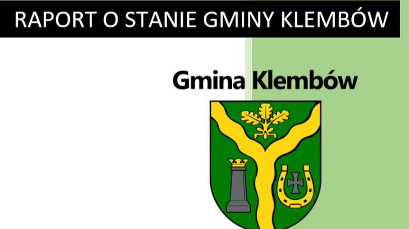 Raport o stanie Gminy Klembów za 2025 rok