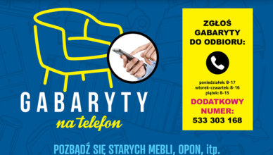 Zielonka - Gabaryty na telefon - zgłoszenia pod nowym numerem