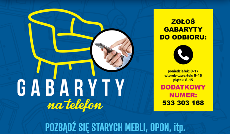 Zielonka - Gabaryty na telefon - zgłoszenia pod nowym numerem