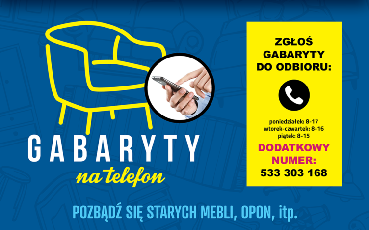 Zielonka - Gabaryty na telefon - zgłoszenia pod nowym numerem
