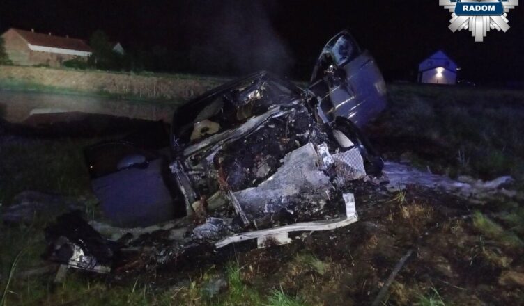 Weekend grozy na drogach! Spalone auto, ucieczki sprawców i seria wypadków