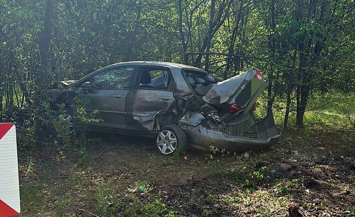 Pijany kierowca rozbił auto w lesie. Dramatyczna akcja ratunkowa pod Piasecznem