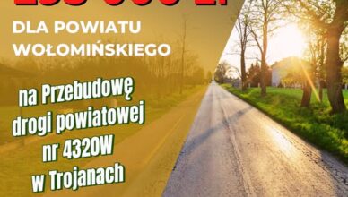 -Niemal 300 tysięcy złotych na drogę w Trojanach