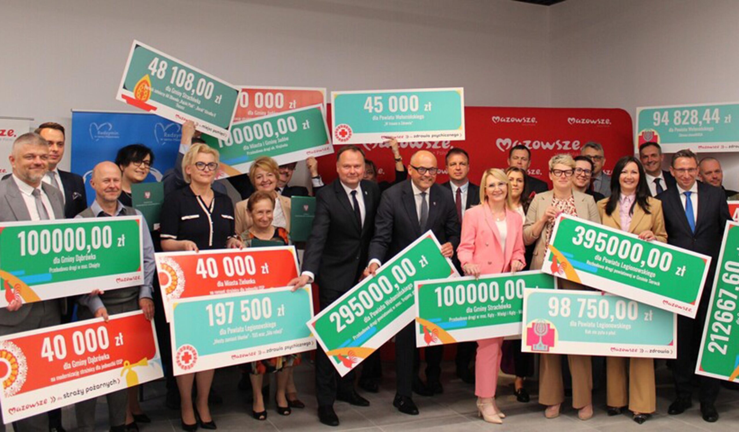Prawie 4,8 mln zł z sejmiku Mazowsza dla powiatów otwockiego, legionowskiego i wołomińskiego