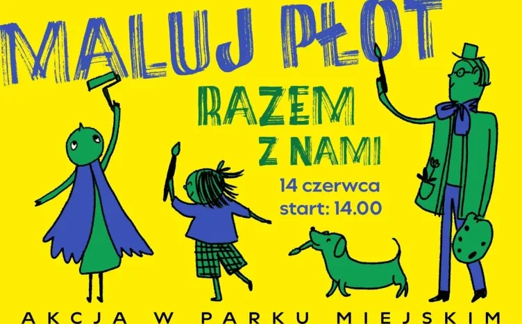 Marki - Wielkie, rodzinne malowanie płotu
