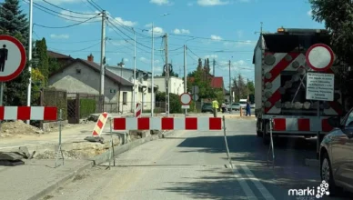 Marki - Zamknięcie skrzyżowania Ząbkowska-Szkolna