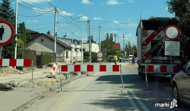 Marki - Zamknięcie skrzyżowania Ząbkowska-Szkolna