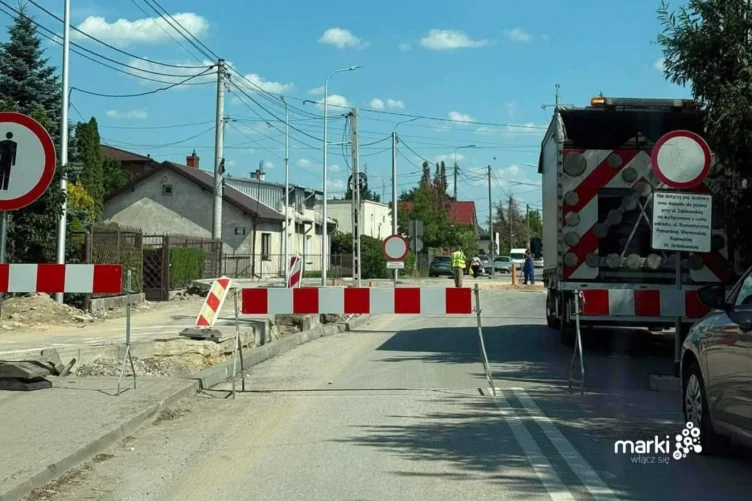Marki - Zamknięcie skrzyżowania Ząbkowska-Szkolna