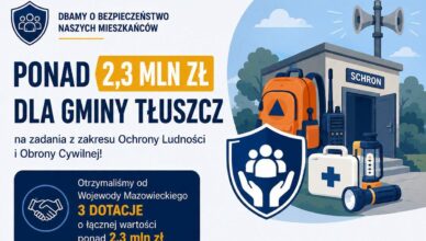Ponad 2,3 mln zł na bezpieczeństwo mieszkańców gminy Tłuszcz